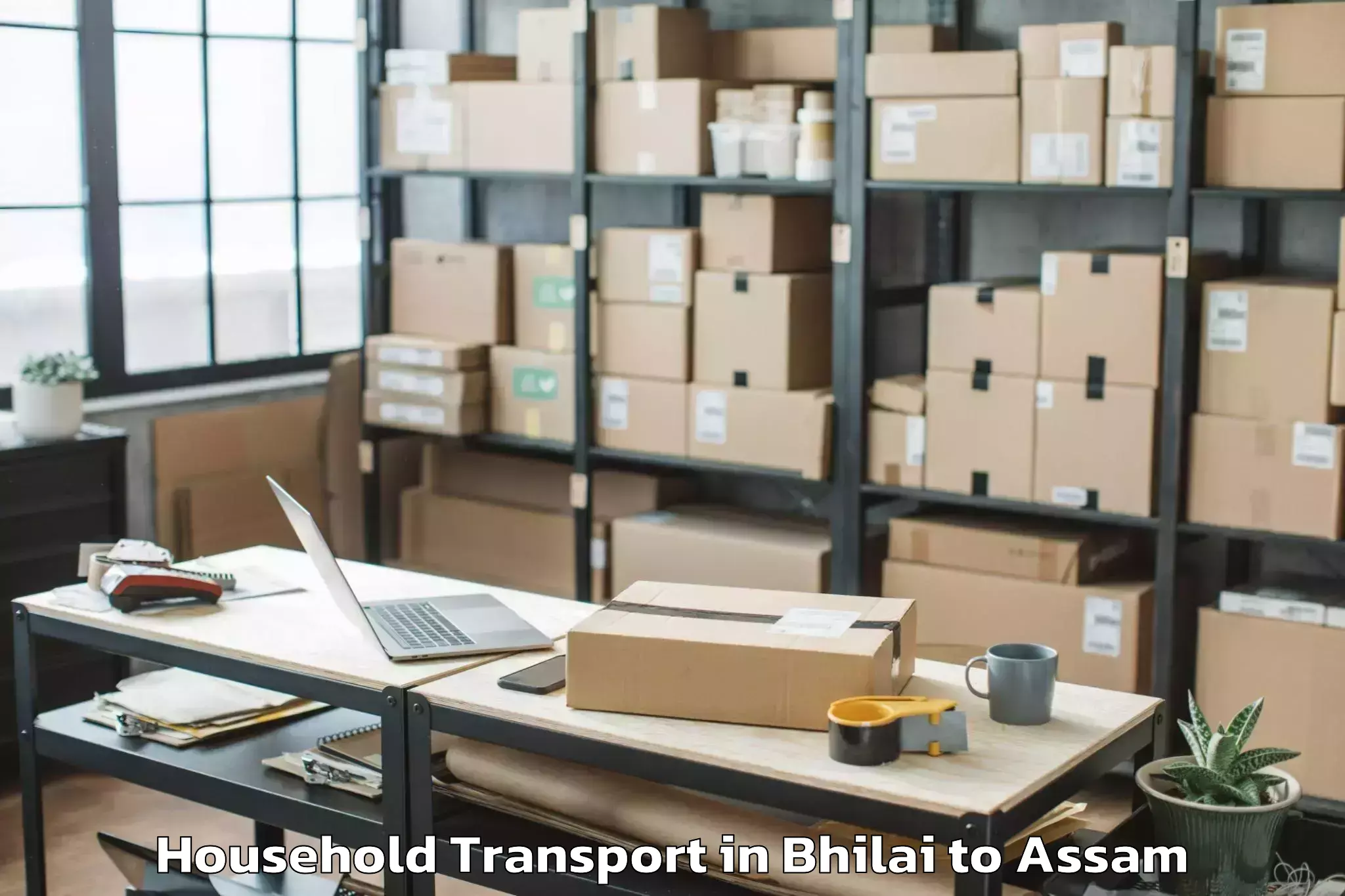 Book Bhilai to Boitamari Household Transport Online